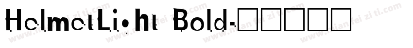 HelmetLight Bold字体转换